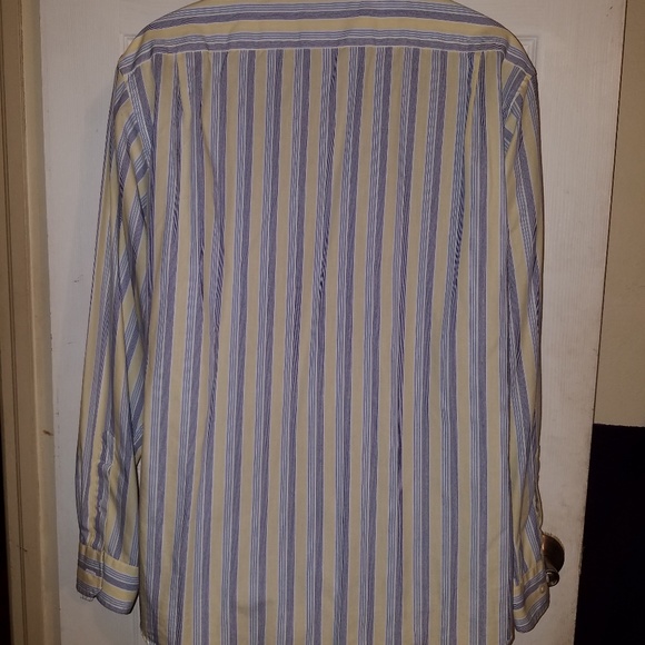 Mens Nautica Long Sleeve Striped Button Down Shirt - Picture 3 of 3